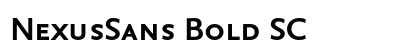 NexusSans Bold SC preview