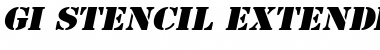 GI StencilExtended Font