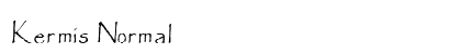Kermis Normal Font Preview