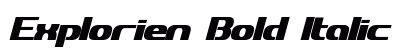 Explorien Bold Italic preview