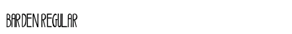 Barden Regular Font Preview