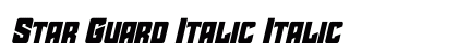 Star Guard Italic Italic Font Star Guard Italic Italic Font Preview