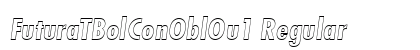FuturaTBolConOblOu1 Regular Font Preview