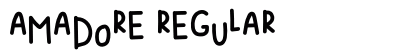 AMADORE Regular Font AMADORE Regular Font Preview