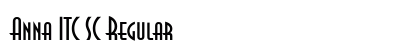 Anna ITC SC Regular Font Preview