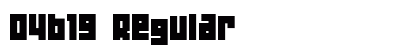 04b19 Regular Font Preview