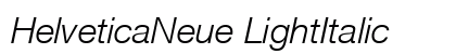 HelveticaNeue LightItalic font free download