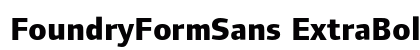 FoundryFormSans ExtraBold preview