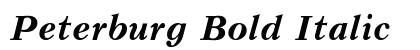 Peterburg Bold Italic preview