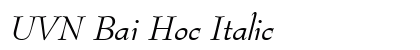 UVN Bai Hoc Italic preview UVN Bai Hoc Italic preview