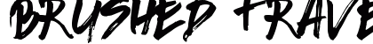Brushed Traveler Regular Font Preview