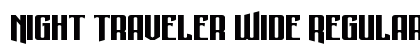 Night Traveler Wide Regular Font Night Traveler Wide Regular Font Preview