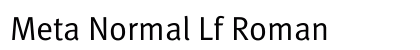 Meta Normal Lf Roman Preview