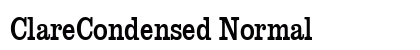 ClareCondensed Normal font free download