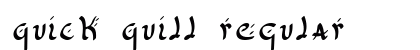 Quick Quill Regular preview Quick Quill Regular preview
