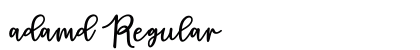 adamd Regular Font Preview