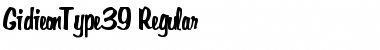 GidieonType39 Regular Font
