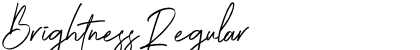 Brightness Regular Font Preview