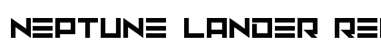 Neptune Lander Regular Font Preview