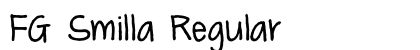 FG Smilla Regular Font Preview
