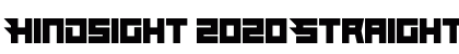 Hindsight 2020 Straight Regular Font Preview