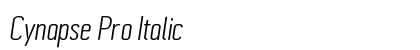 Cynapse Pro Italic Font Cynapse Pro Italic Font Preview