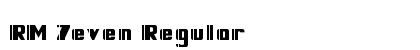 RM 7even Regular Font Preview