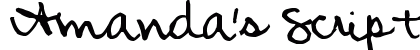 Amanda's Script Smooth Regular