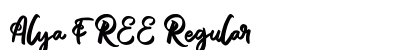 Alya FREE Regular preview Alya FREE Regular preview