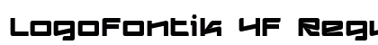 Logofontik 4F Regular preview Logofontik 4F Regular preview