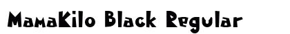 MamaKilo Black Regular Font Preview