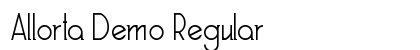 Allorta Demo Regular Font Preview