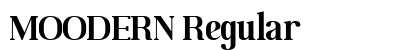 MOODERN Regular preview