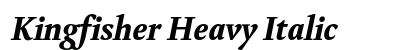 Kingfisher Heavy Italic preview