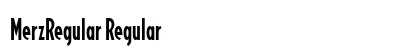 MerzRegular Regular Font Preview