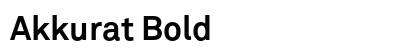 Akkurat Bold Font Akkurat Bold Font Preview