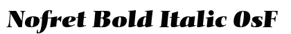Nofret Bold Italic OsF preview