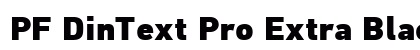 PF DinText Pro Extra Black preview