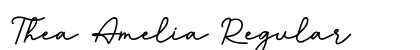 Thea Amelia Regular Font Preview