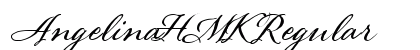AngelinaHMK Regular Font Preview