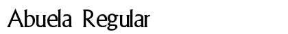 Abuela Regular Font Preview