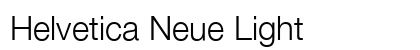 Helvetica Neue Light font free download