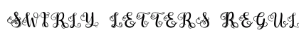 Swirly Letters Regular preview Swirly Letters Regular preview
