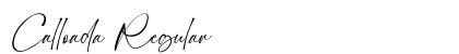 Calloada Regular Font Preview