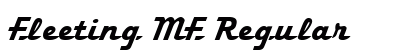 Fleeting MF Regular Font Preview
