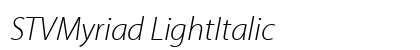 STVMyriad LightItalic preview