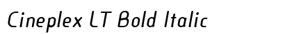 Cineplex LT Bold Italic preview Cineplex LT Bold Italic preview