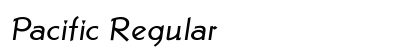 Pacific Regular Font Preview