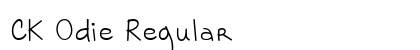 CK Odie Regular Font Preview