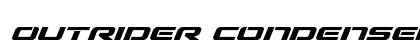 Outrider Condensed Bold Italic Condensed Bold Italic Font Outrider Condensed Bold Italic Condensed Bold Italic Font Preview